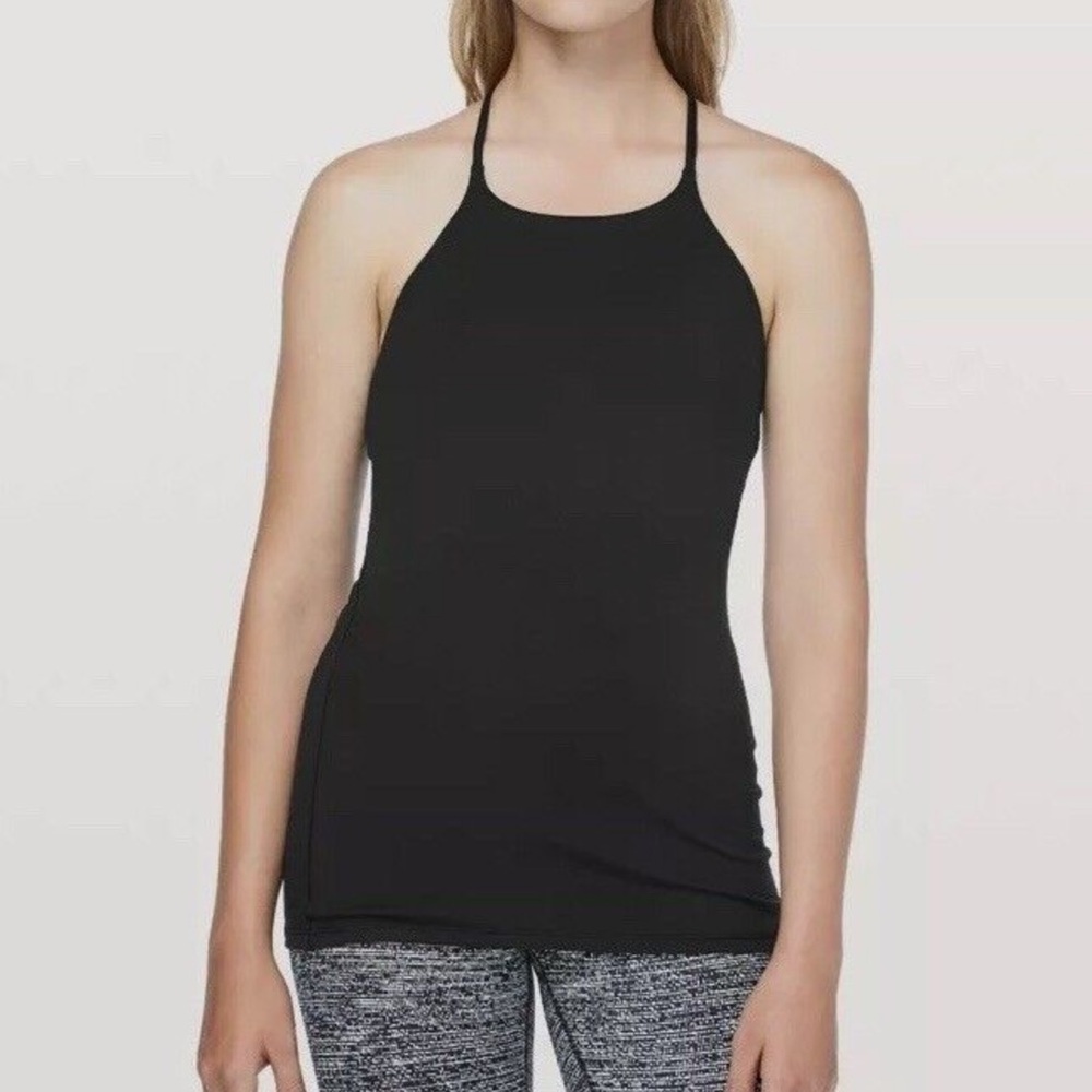 Lululemon Sun Setter Tank Size 6 in Black